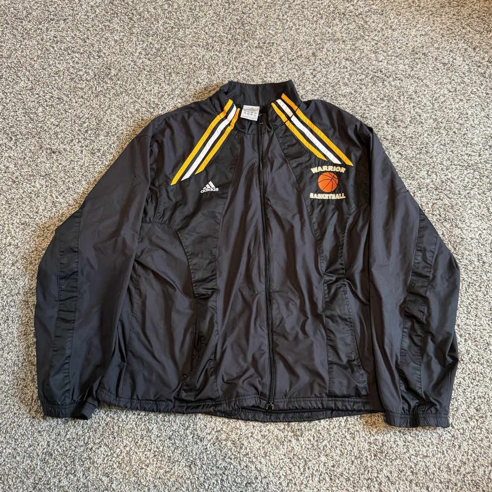 Adidas Men's Vintage Full Zip Windbreaker Track Jacket Size XL Warrior